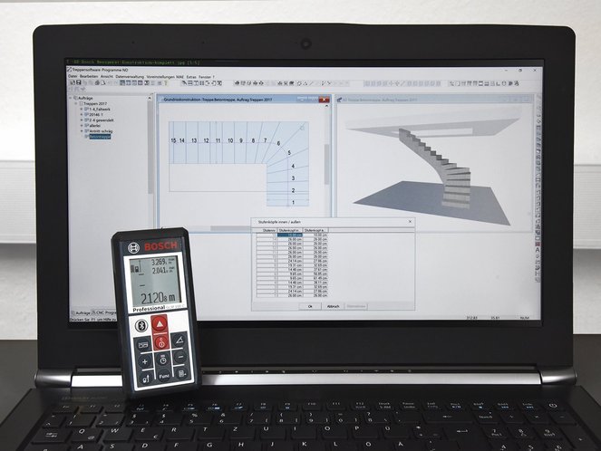 Intégration du Bosch GLM 100C dans Compass Software