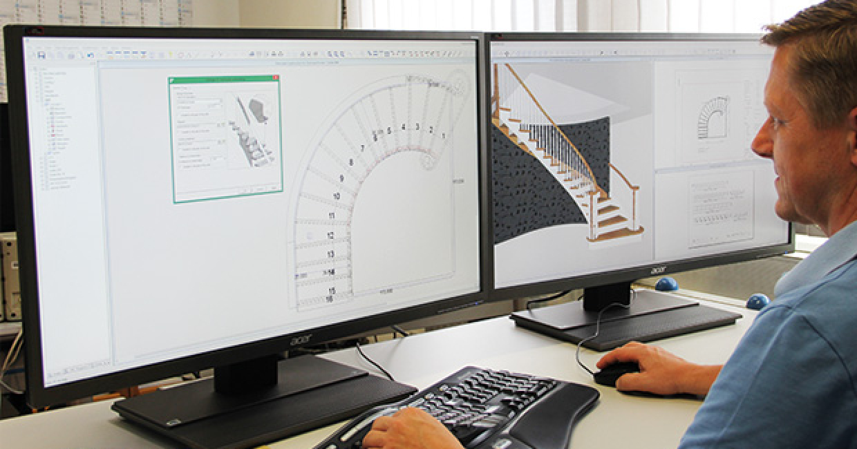 Conception et fabrication d'escaliers avec Compass Software