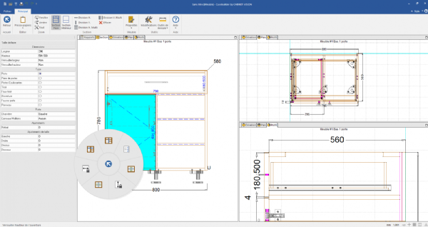 Cabinet Vision section manager in Alphacam