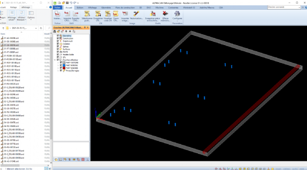 Cabinet Vision panel in Alphacam