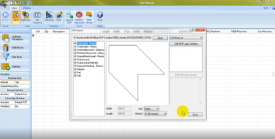 Import van onderdelen in de module Screen to Machine van Cabinet Vision