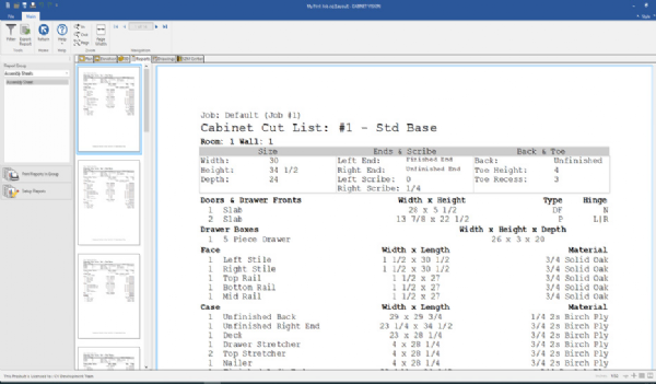 CABINET VISION xReporting