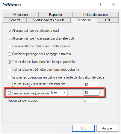 Gestion des usinages pour plaqueuse de chant avec Cabinet Vision