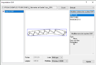 Import de pièces escalier TopStair dans S2M