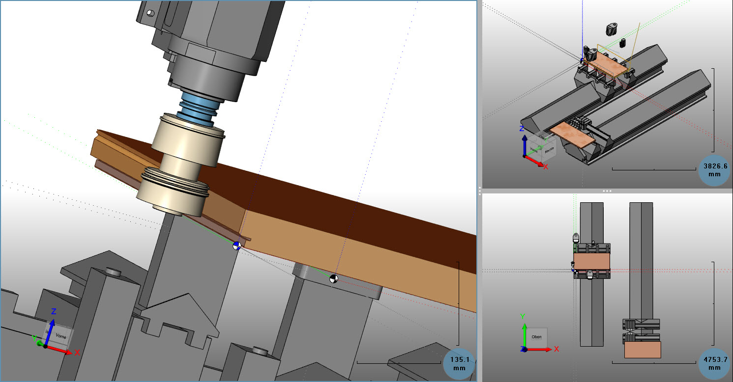 Production de portes sur toutes les machines CNC habituelles