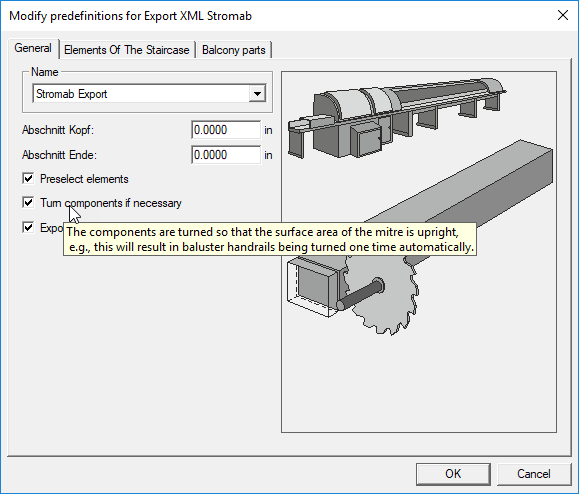 Extension de l'interface XML aux scies Stromab et nouvelles astuces rapides dans les menus