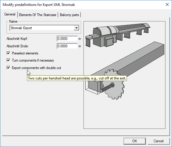 Extension de l'interface XML aux scies Stromab et nouvelles astuces rapides dans les menus