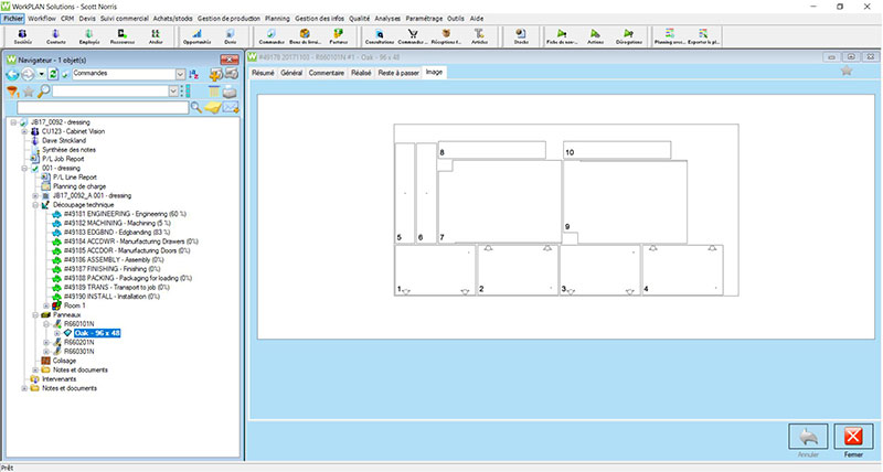 Imbrication depuis Cabinet Vision vers Workplan